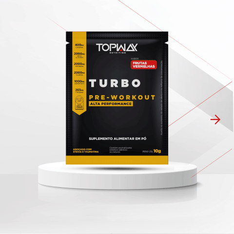 TURBO PRE-WORKOUT FRUTAS VERMELHAS (SACHÊ) - TOPWAY