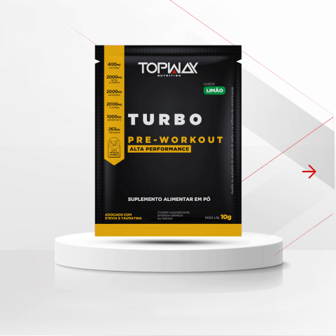TURBO PRE-WORKOUT LIMÃO (SACHÊ) - TOPWAY