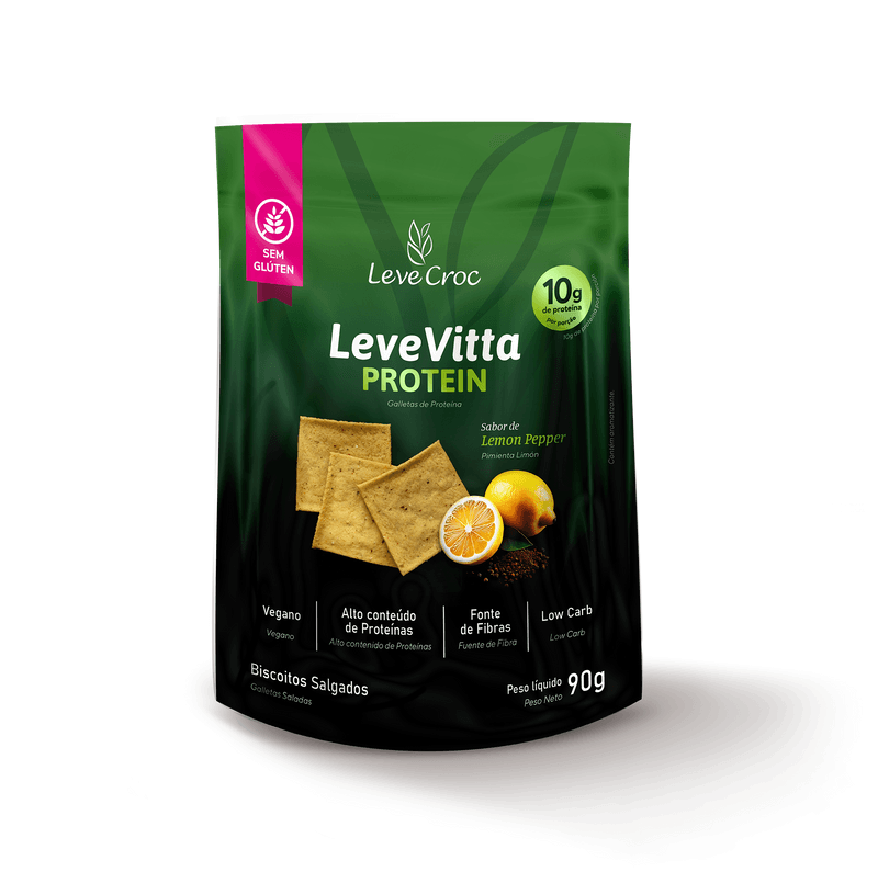 LEVE VITTA PROTEIN LEMON PEPPER 90G - LEVE CROCK