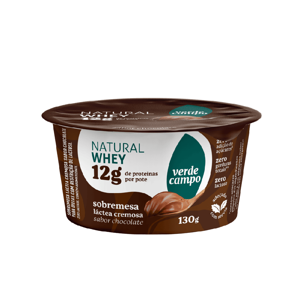 SOBREMESA PROTEICA DE CHOCOLATE 130G - VERDE CAMPO