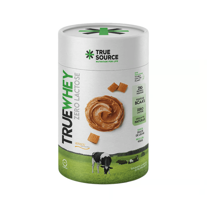 WHEY ZERO LACTOSE DOCE DE LEITE 900G - TRUE WHEY