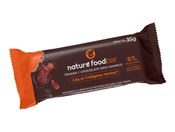 BARRINHA DE TÂMARA COM CHOCOLATE 35G - NATURE FOODBAR