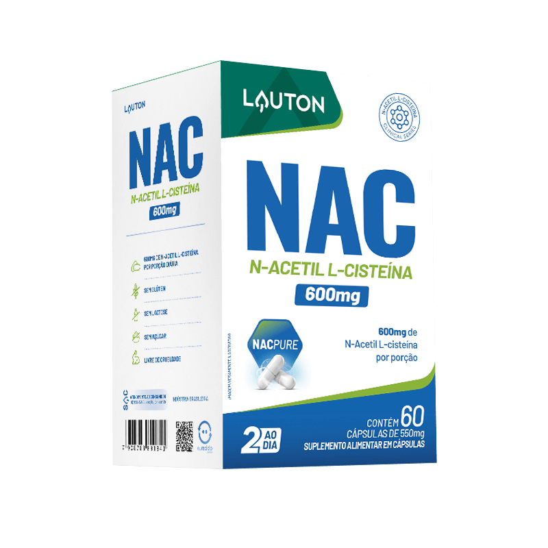 NAC 600MG 60 CAPS - LAUTON