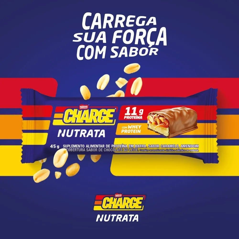BARRA DE PROTEÍNA CHARGE 45G - NUTRATA