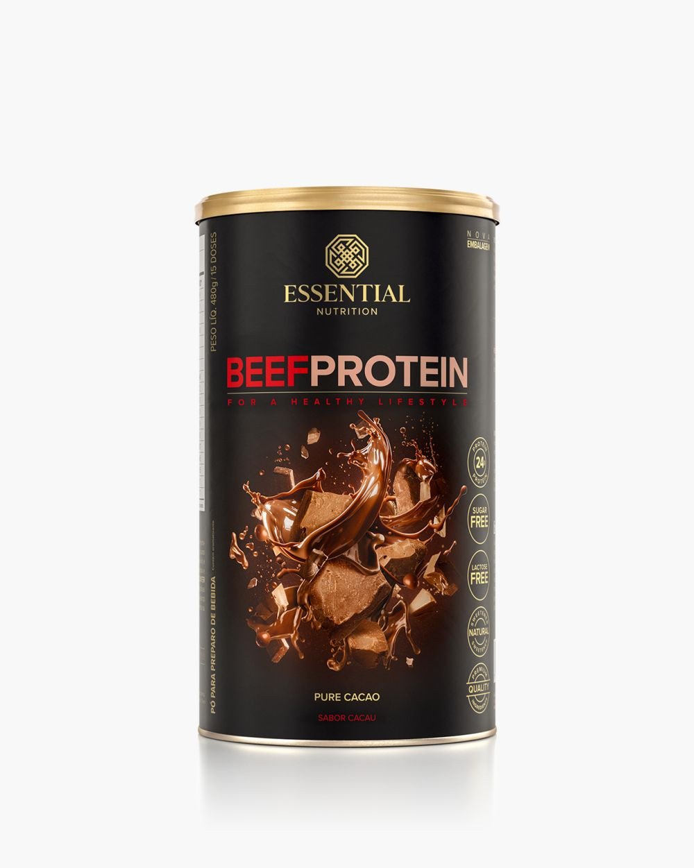 BEEF PROTEIN CACAO 480G - ESSENTIAL