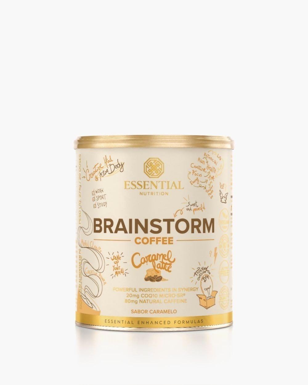 BRAINSTORM COFFEE CARAMEL LATTE 274G - ESSENTIAL