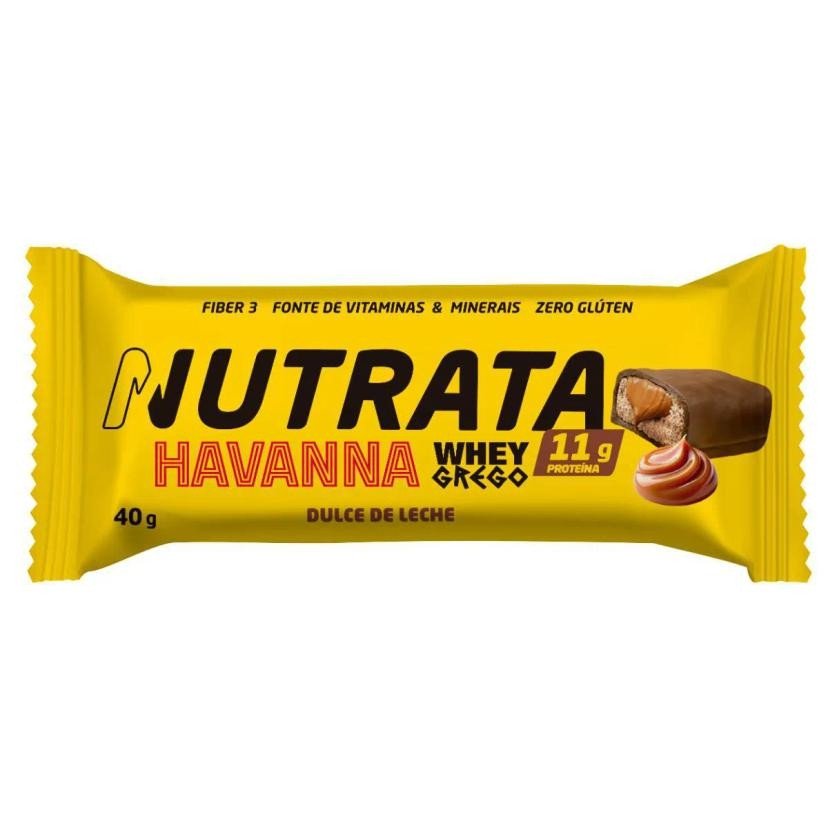BARRINHA WHEY GREGO BAR DOCE DE LEITE 40G - NUTRATA HAVANNA