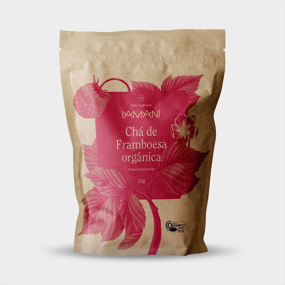 CHA DE FRAMBOESA ORGÂNICO 30G - IAMANI