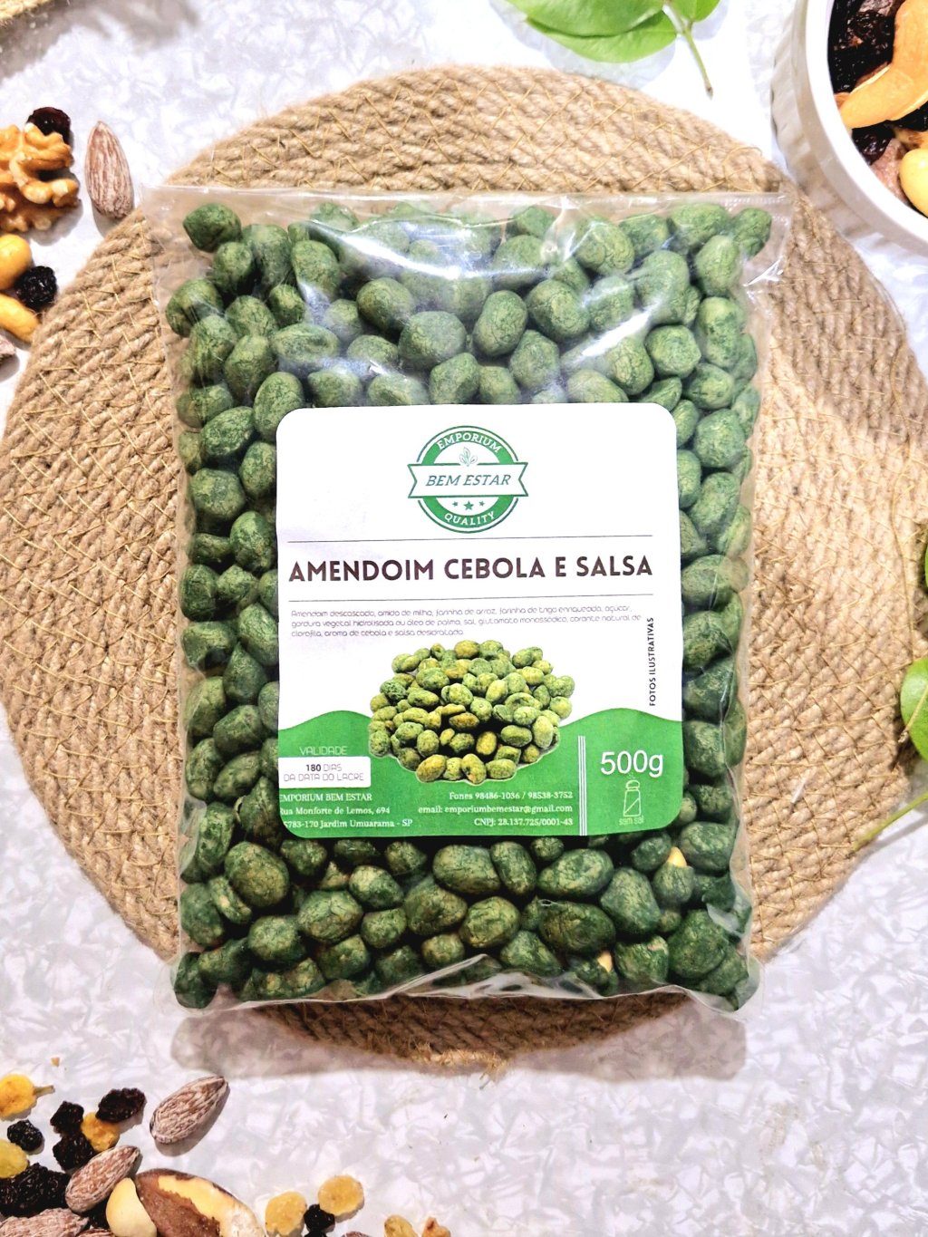 Amendoim Cebola e Salsa