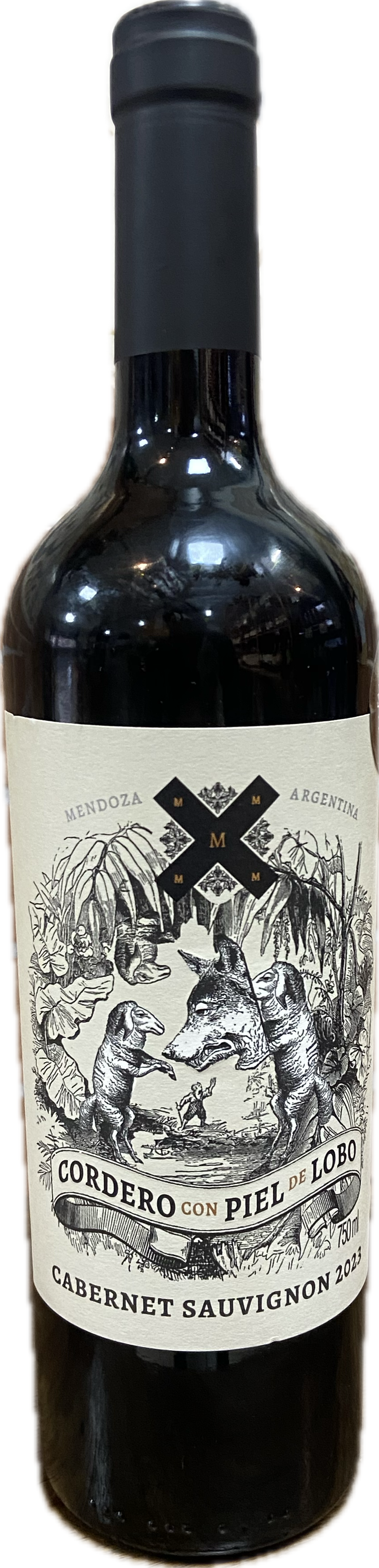 Vinho tinto argentino Cordero com piel de lobo cabernet sauvgnon 