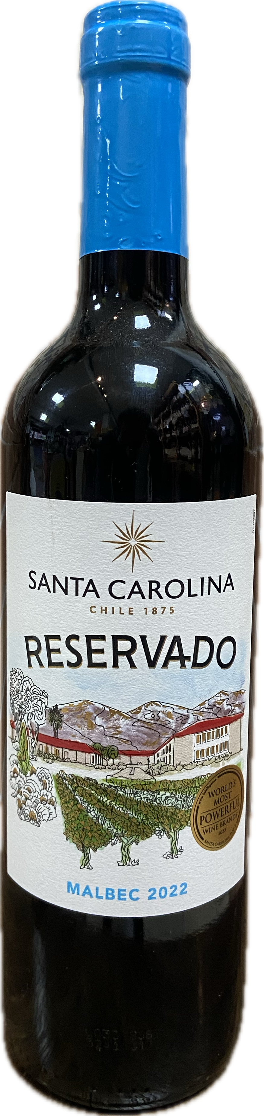 Vinho tinto chileno santa Carolina reservado malbec 