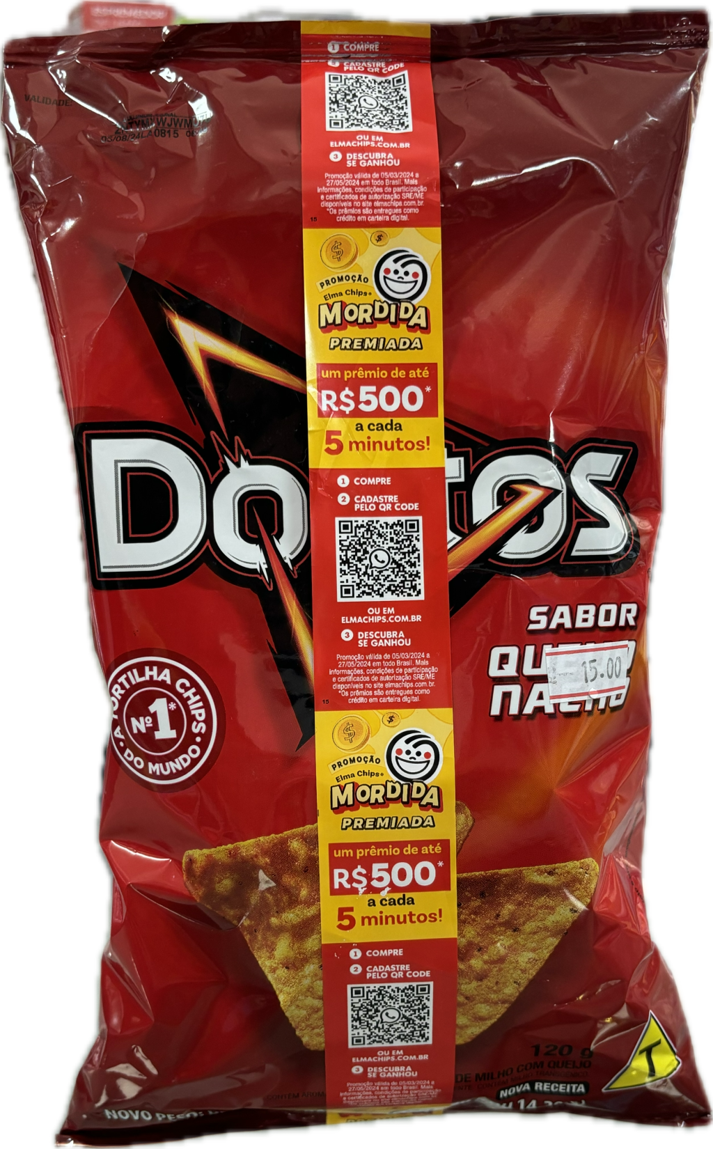 Doritos grande sabor queijo nacho 120g