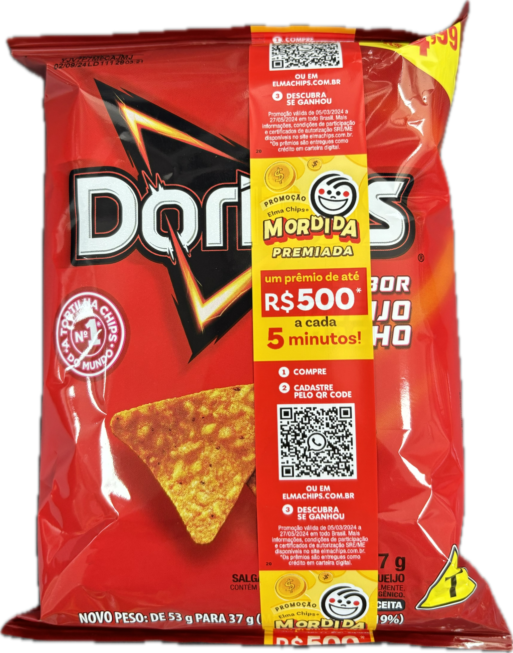 Doritos pequeno sabor queijo nacho 37g