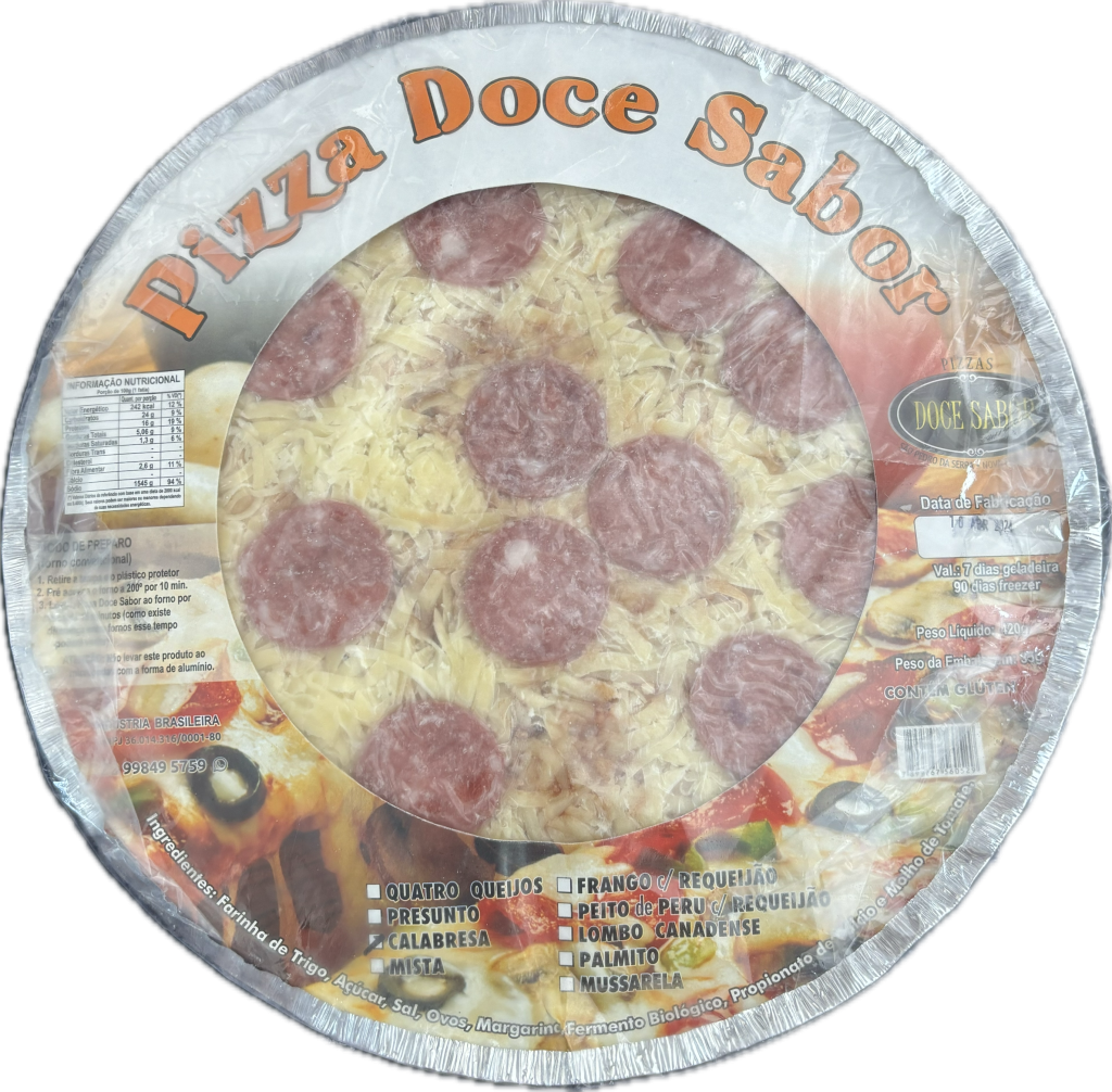Pizza de Lumiar sabor calabresa 