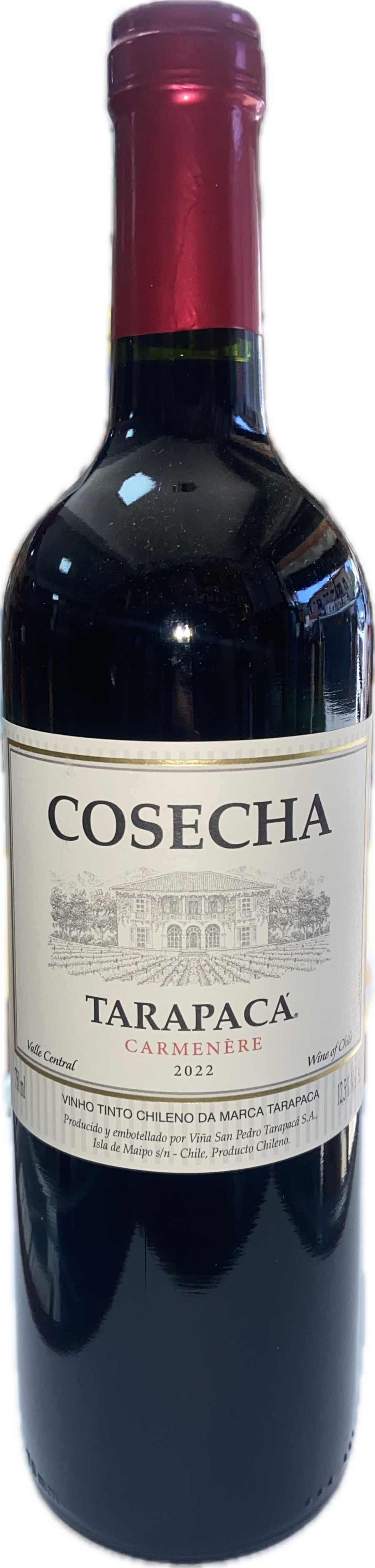 Vinho chileno Cosecha y Tarapaca camenère