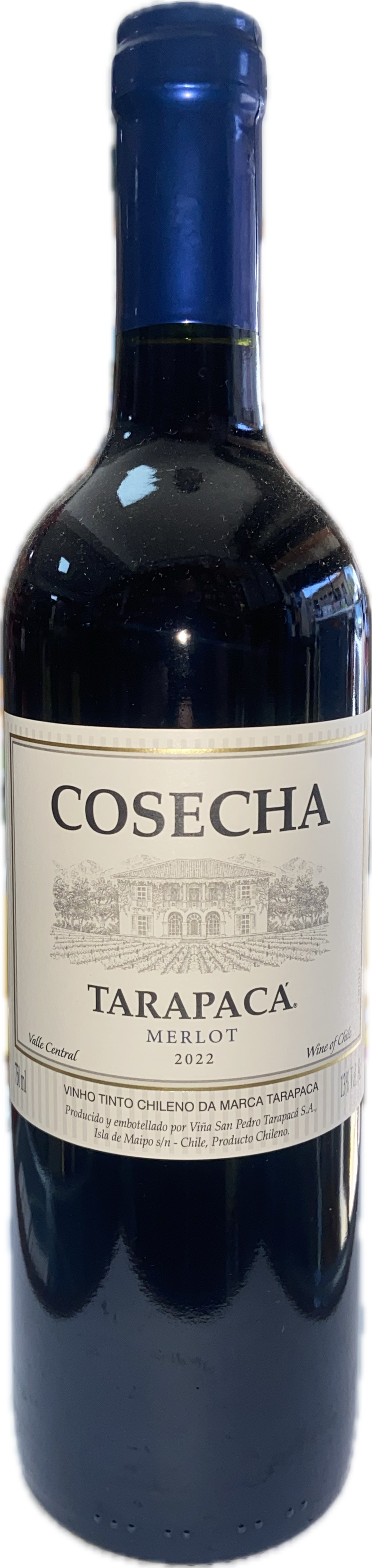 Vinho tinto chileno Cosecha y Tarapaca Merlot