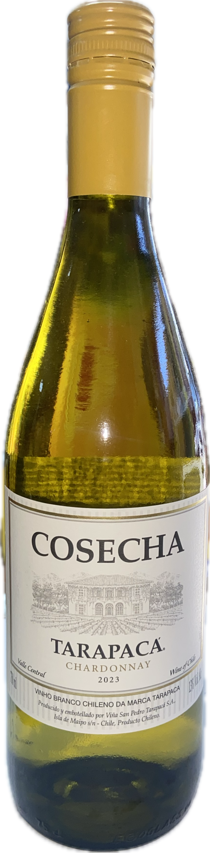 Vinho branco chileno Cosecha y Tarapaca Chardonnay 