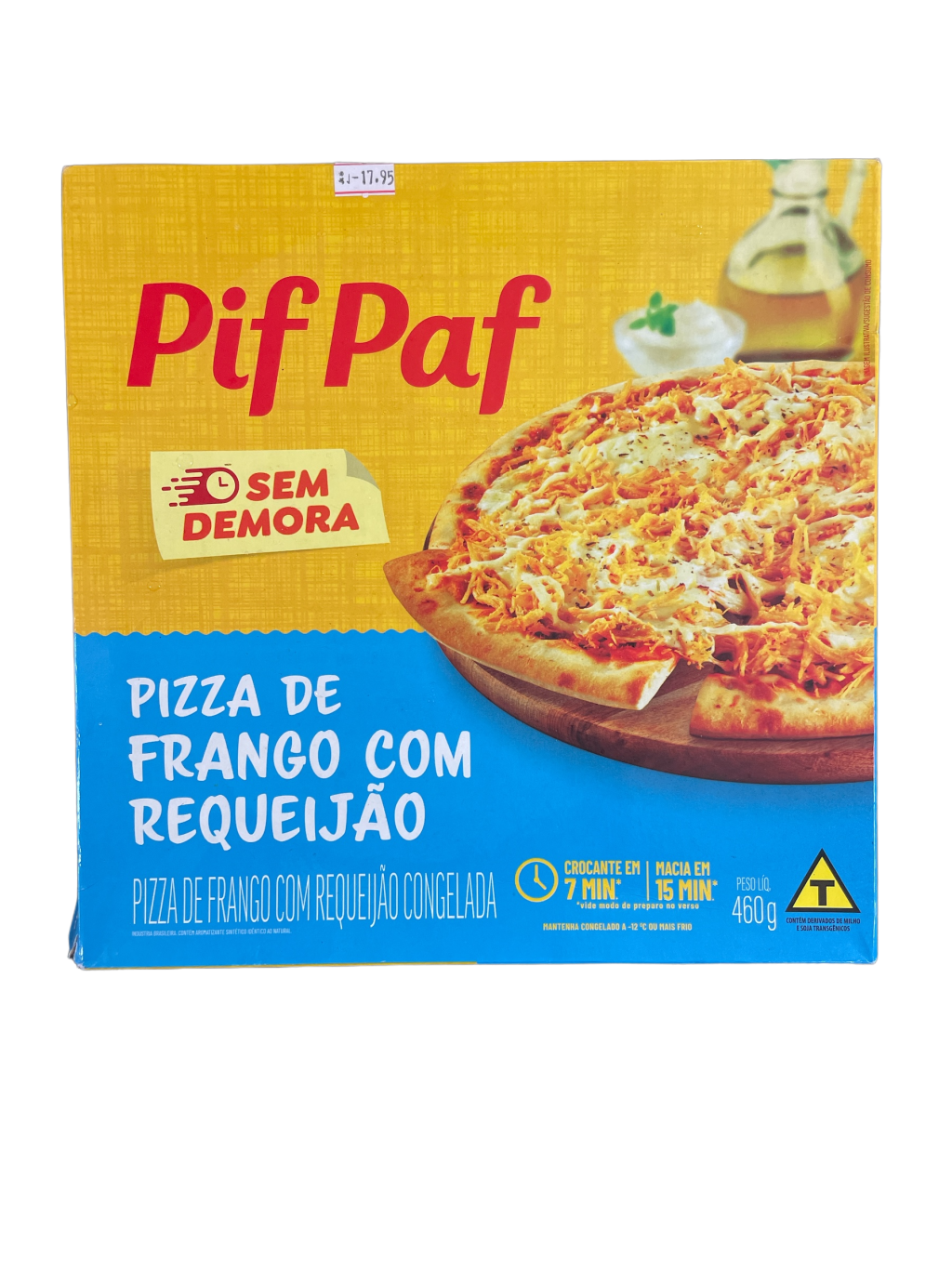 Pizza Pif Paf sabor frango com requeijão 