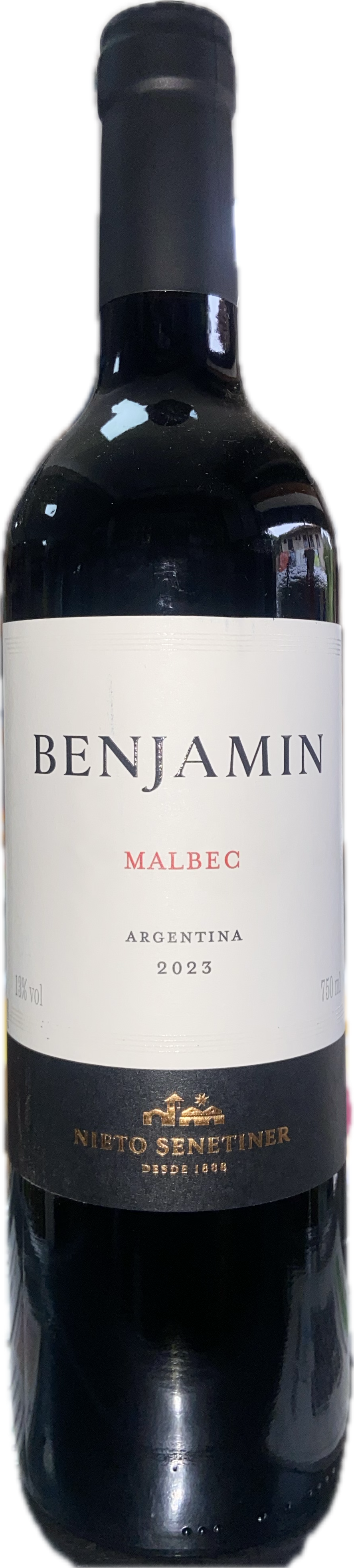 Vinho tinto argentino Beijamin Malbec 