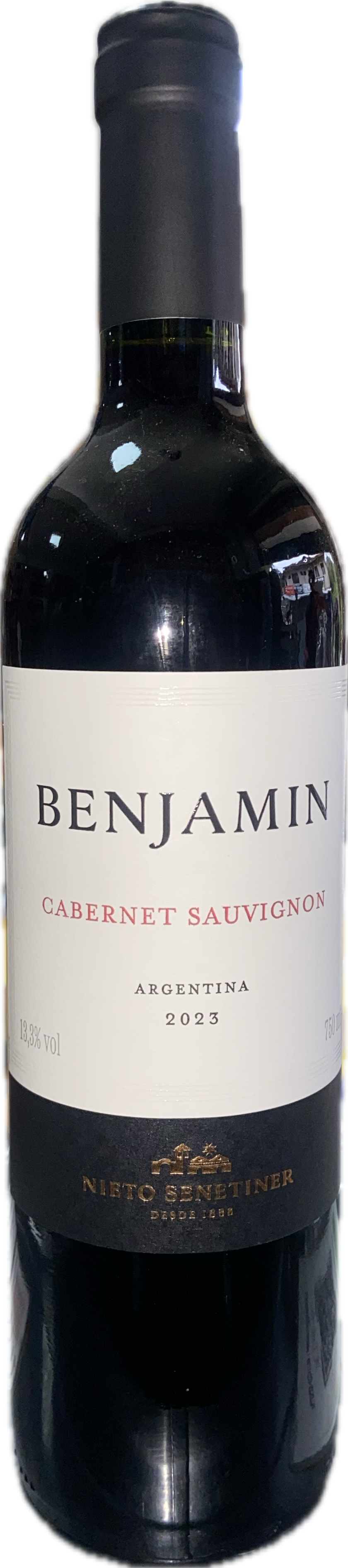 Vinho tinto argentino Beijamin Cabernet Sauvignon 