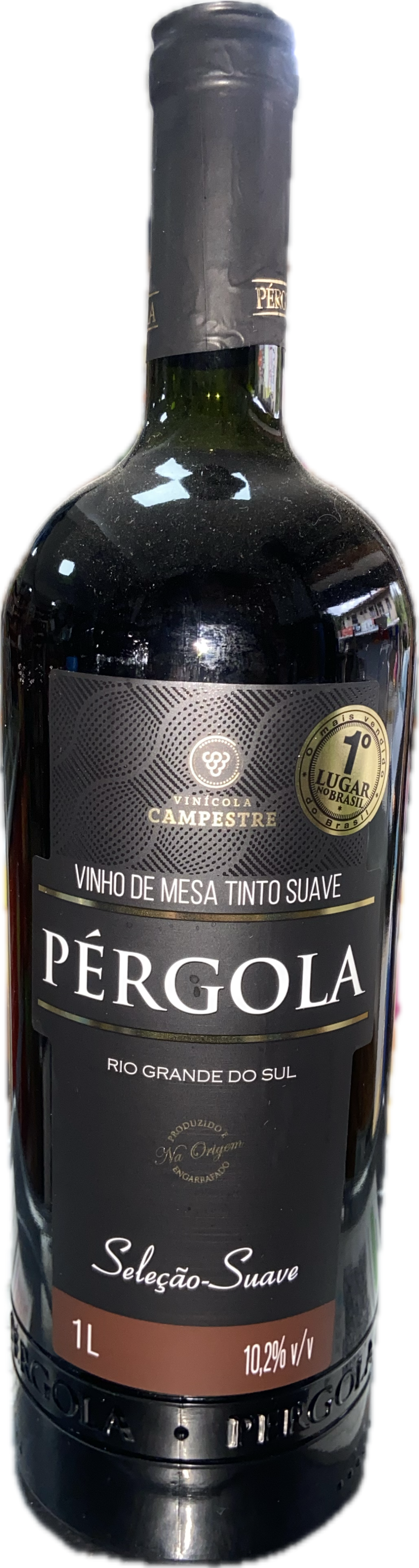 Vinho tinto suave Pérgola 1 l 