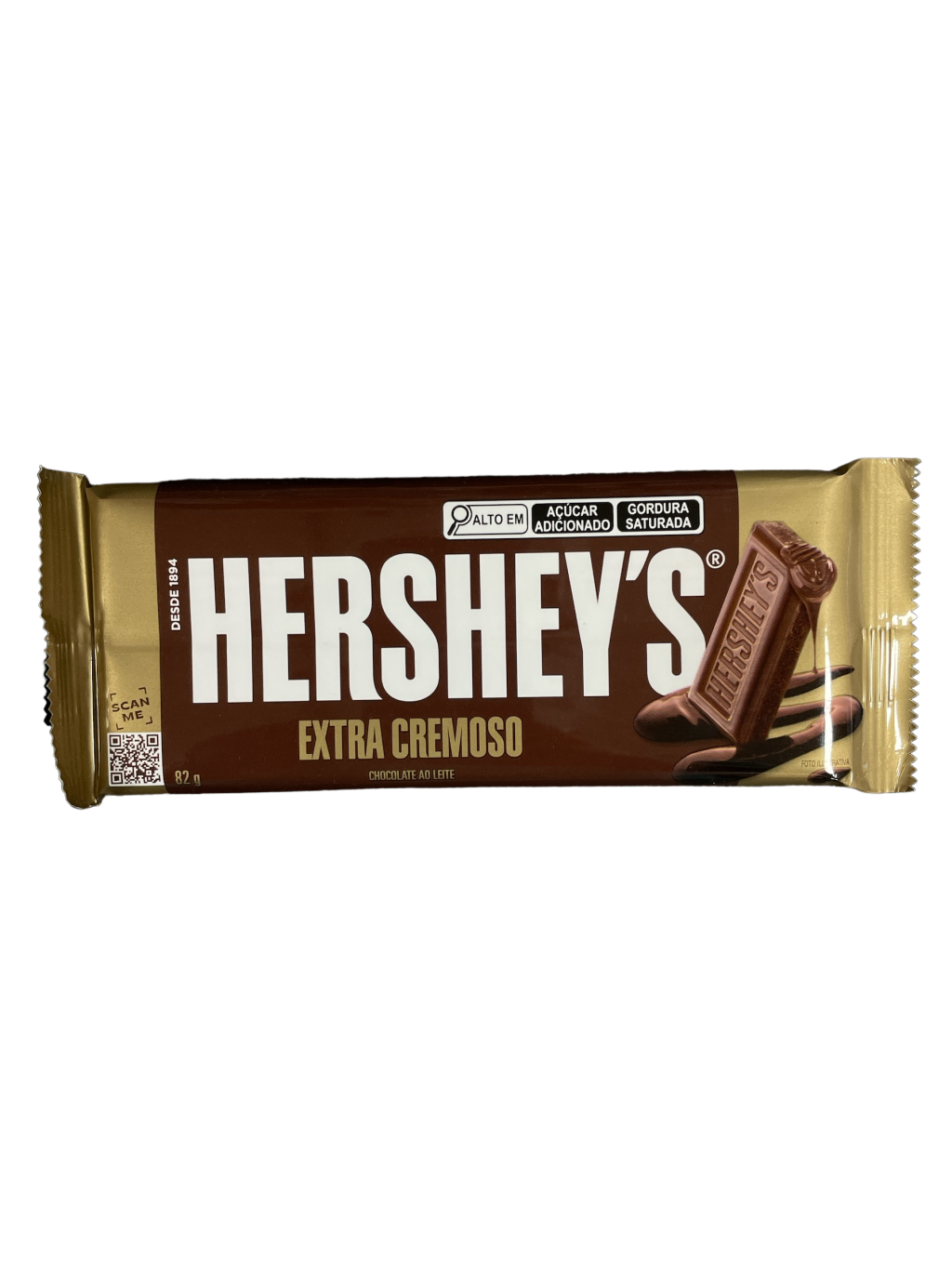 Barra de chocolate Herahey’s sabor ao leite extra cremoso 