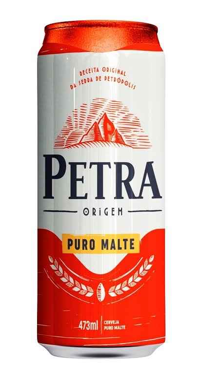 Cerveja Petra latão 