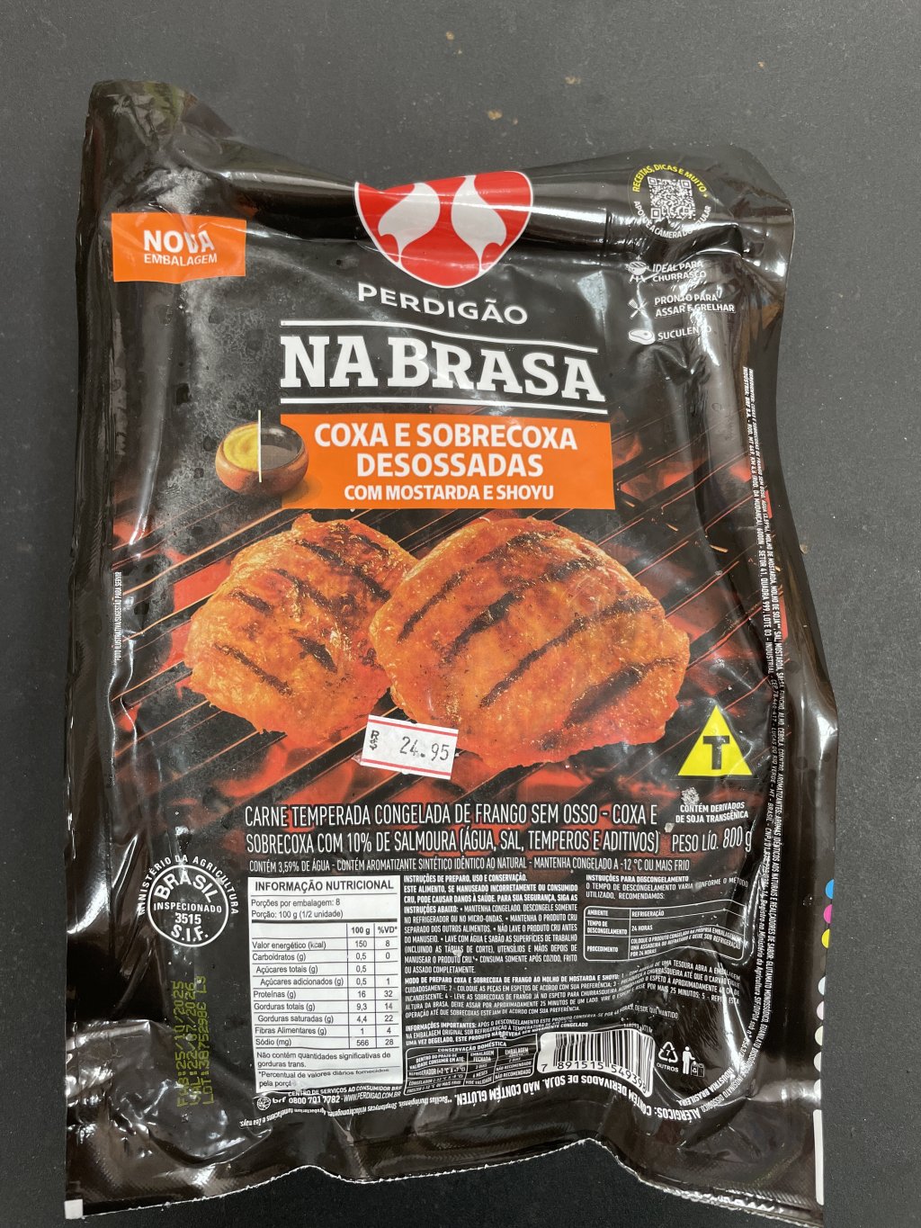 Coxa e sobrecoxa desossadas Perdigão 800g