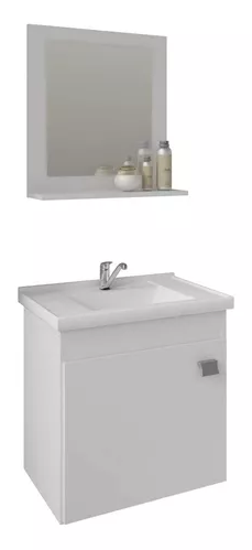 ARMÁRIO ÍRIS BRANCO COM ESPELHO 44CM MGM