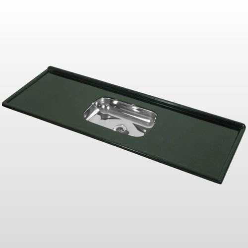 PIA 120X54CM INOX E MÁRMORE SINTÉTICO PI124VR VERDE ROMANO DECORALITA