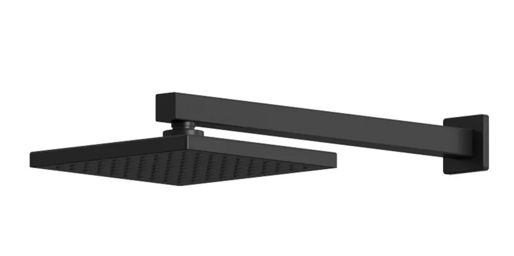 CHUVEIRO QUADRADA 1991 20X20 BLACK REAL