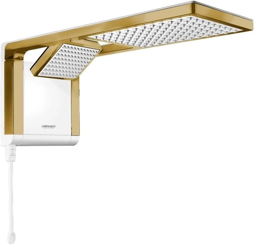 CHUVEIRO ACQUA DUO 7800W BRANCO/DOURADO LORENZETTI