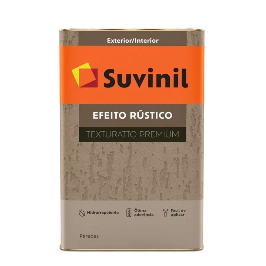 BASE SELF COLOR TEXTURA EFEITO RUSTICO 25KG SUVINIL - Recomendado para criar efeitos decorativos rústicos em paredes, proporcionando acabamento texturizado e valorização estética das superfícies.