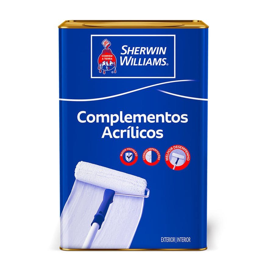 SELADOR ACRILICO 18L SHERWIN - Recomendado para selar e uniformizar superfícies novas e porosas, reduzindo a absorção e melhorando o rendimento da tinta de acabamento.
