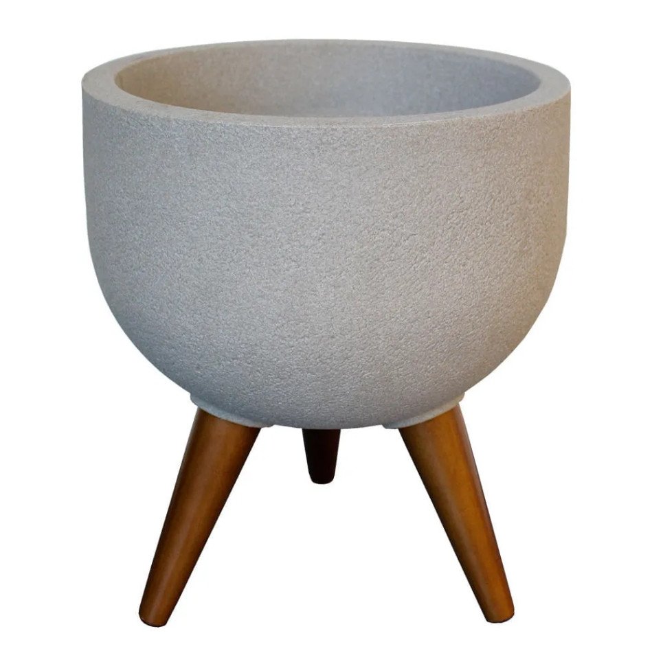 VASO 33CM DECORE REDONDO CIMENTO JVRDC33 JAPI