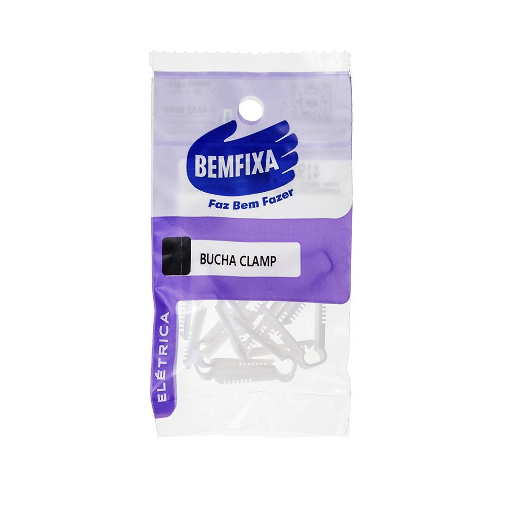 BUCHA CLAMP 08MM 10PC BEMFIXA