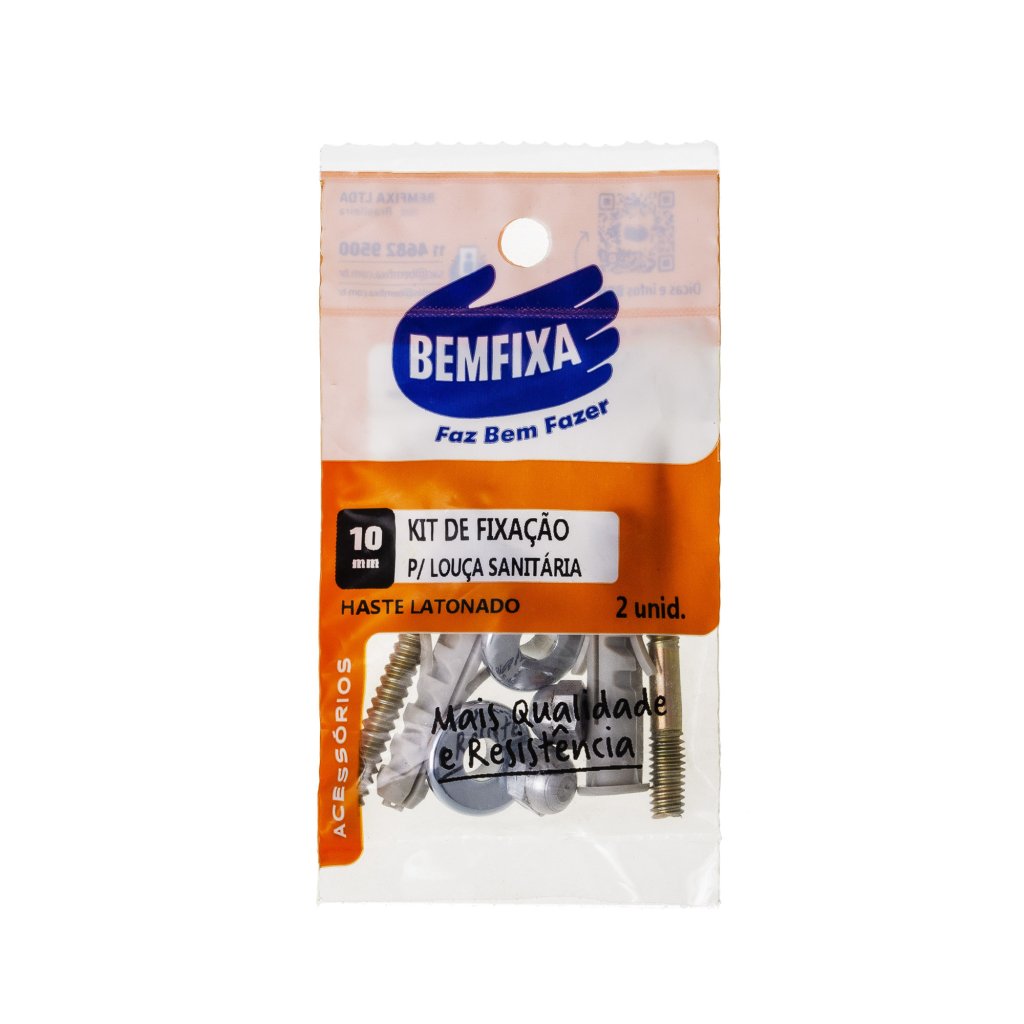 KIT FIXACAO LOUCA SANITARIA 10MM BEMFIXA