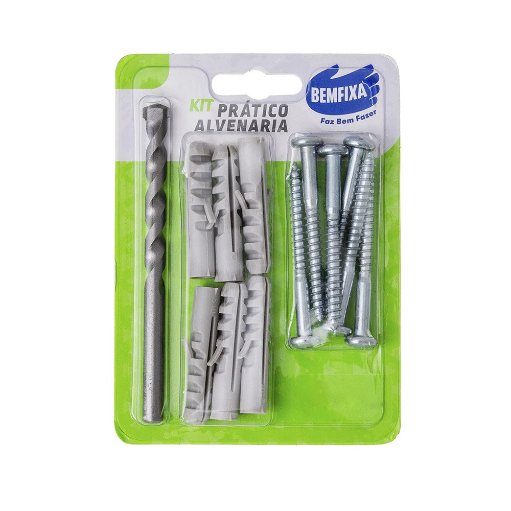 KIT PRATICO ALVENARIA 08MM 17PC BEMFIXA