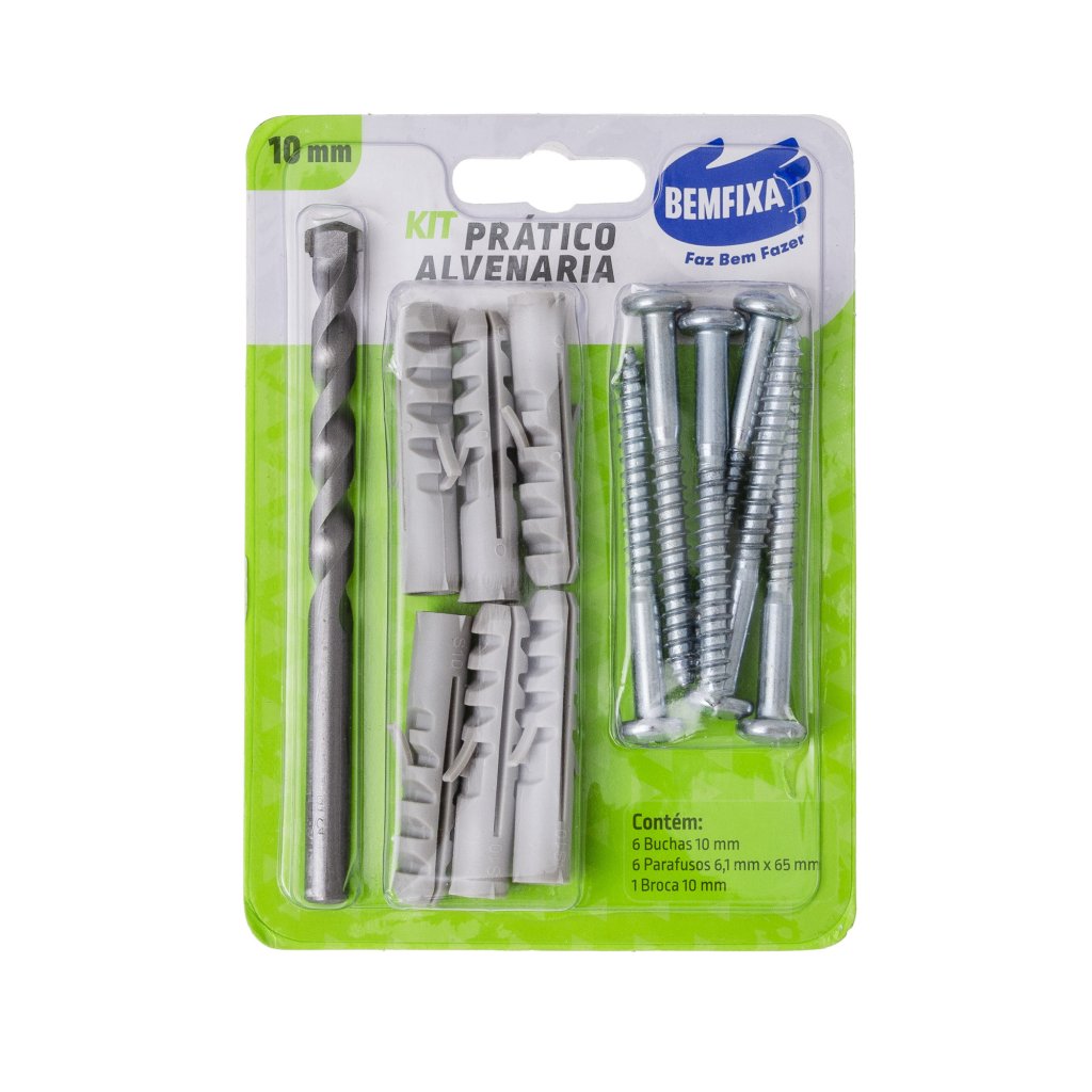 KIT PRATICO ALVENARIA 10MM 13PC BEMFIXA