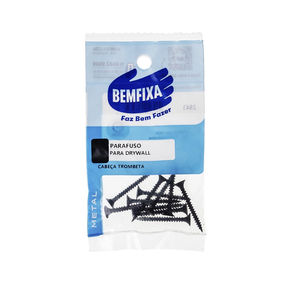 PARAFUSO DRYWALL PHILIPS 3.5X25MM 10PC BEMFIXA