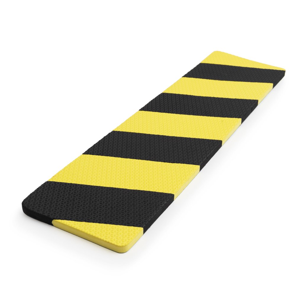 PROTETOR PARA PORTA 60X15CM PRETO/AMARELO BEMFIXA