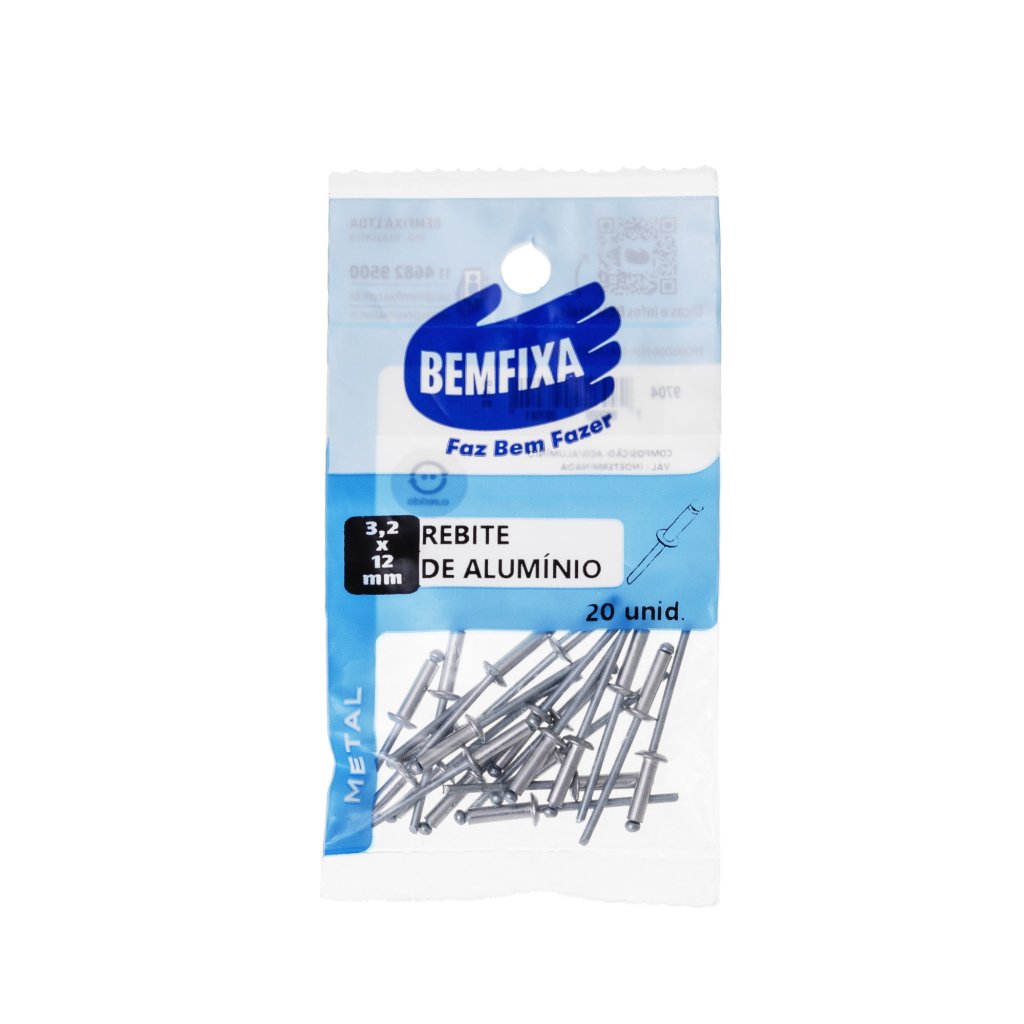 REBITE 3.2X12MM 20PC BEMFIXA