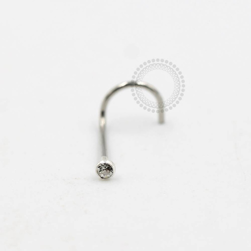NR10 Nostril Aço 316L - Strass Cristal
