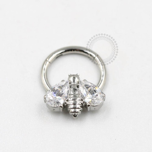 PB48 Segmento Abelha Aço 316L - Zircônia Cristal 