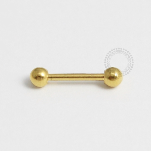 PVD13 Microbell Reto Aço PVD Gold 