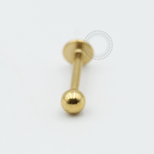 PVD14 Labret Aço PVD Gold 