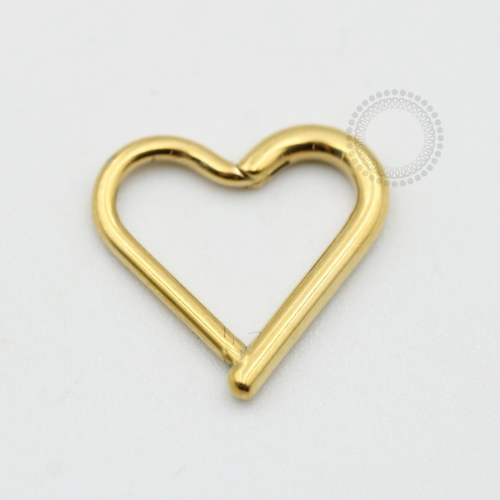 PVD52 Coração Daith Aço PVD Gold 
