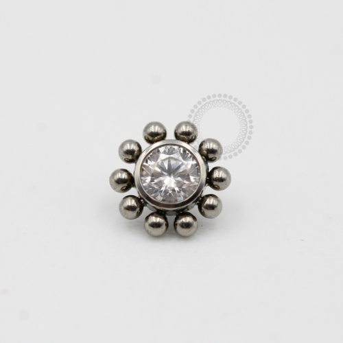  TN121 Topo Titânio F-136 - Zircônia Cristal