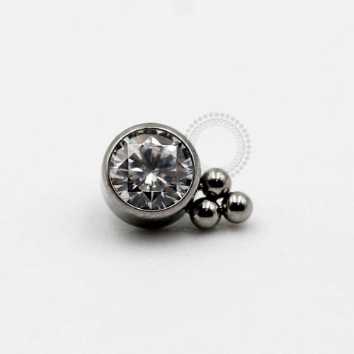 TN15 Topo Titânio F-136 - Zircônia Cristal