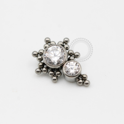 TN297-1 Topo Titânio F-136 - Zircônia Cristal